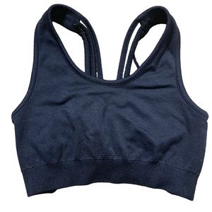 YOGALICIOUS Caged Back With Ring Detail Sports Bra Black Size Small